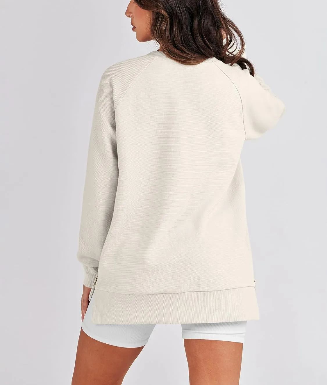 Women's Side Zipper Oversized Sweatshirt (Buy 2 Free Shipping)
