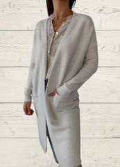 Women's horizontal knit cardigan