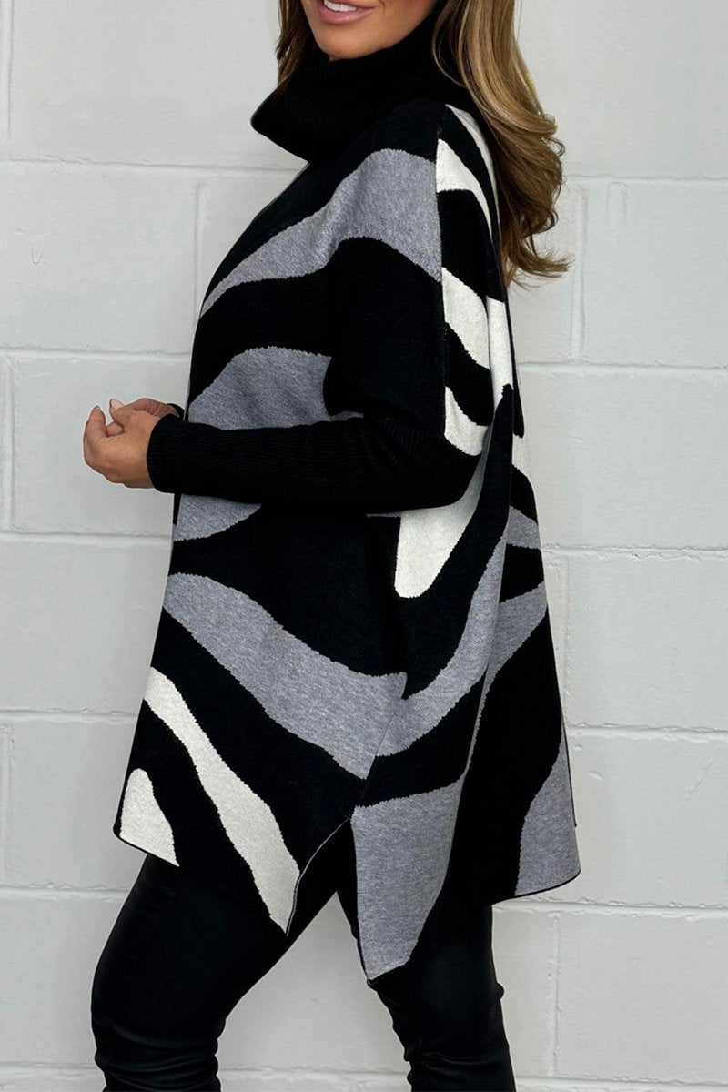 Women's Casual Zebra Print Sweater（BUY 2 GET FREE SHIPPING）