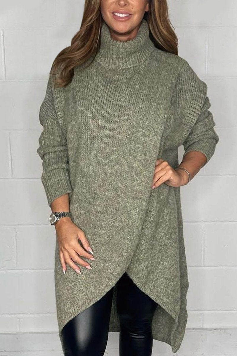 Women's Gorgeous cross over roll neck jumper