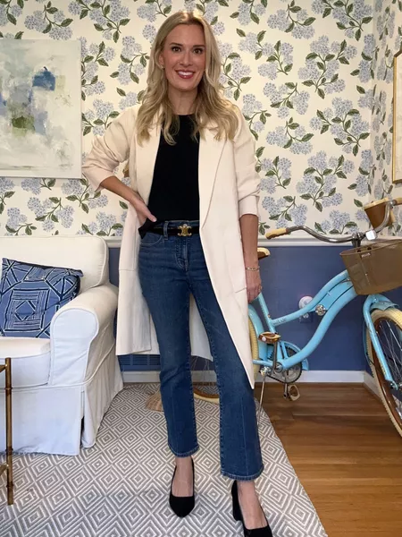 Women Oversized Open Front Coat Outwear